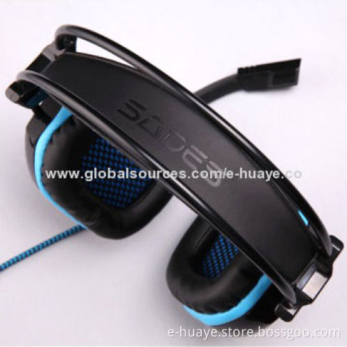 PC Gaming Headset with USB Connection and Glittering Light